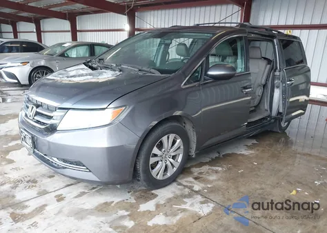 2015 Honda Odyssey Ex-L from USA, damaged, VIN 5FNRL5H62FB101233